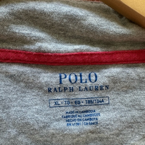 Polo by Ralph Lauren Red Quarter-Zip Sweatshirt - Picture 5 of 5